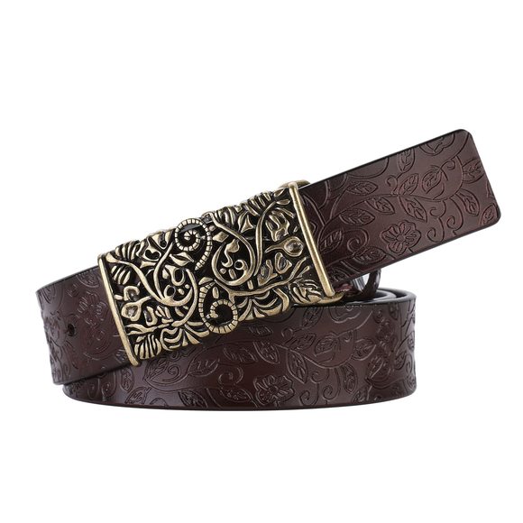 Women’s Leather Belts For Jeans Pants Vintage Western Belt Retro Elegance🌺